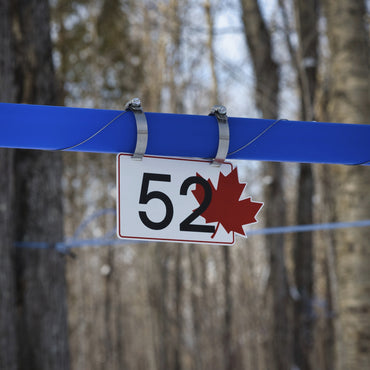 Pancarte tubulure - Modèle 52 (5"x8") - Numérotation standard