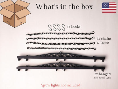 Support pour lumières Barrina T8 42W (3 lumières)