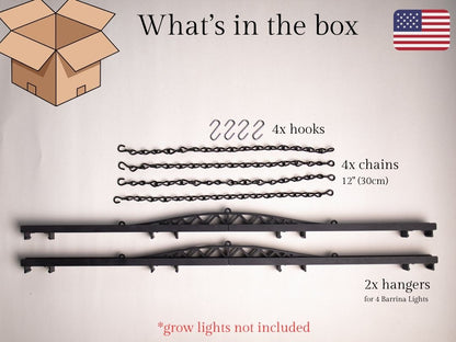 Support pour lumières Barrina T8 42W (4 lumières)