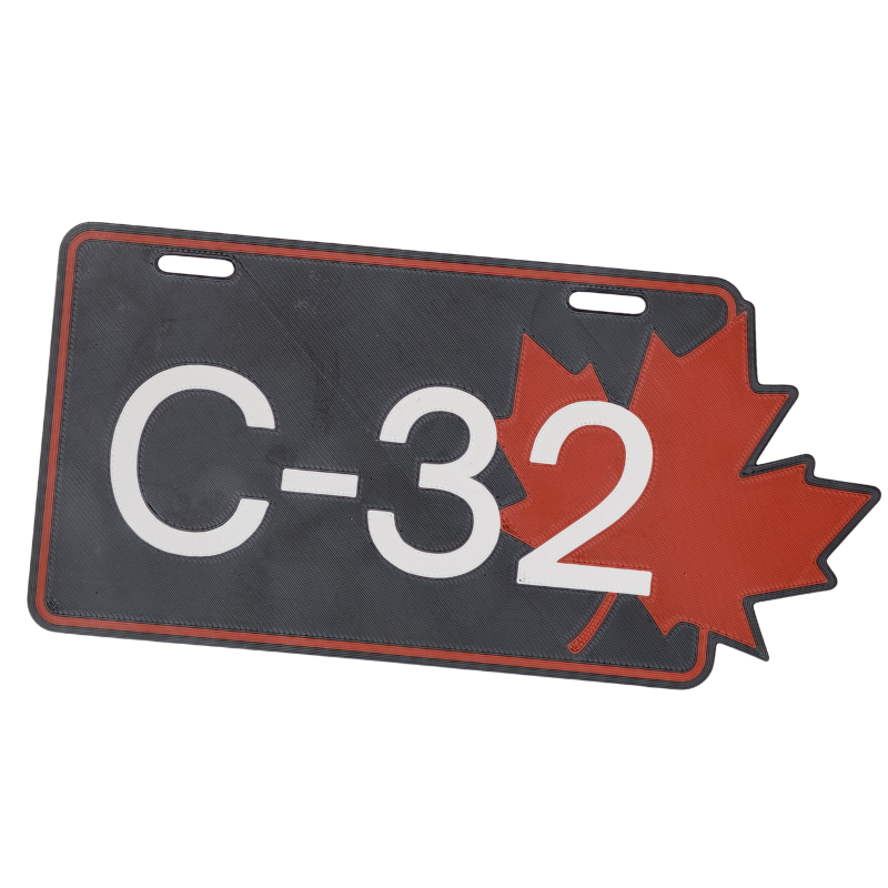 Pancarte tubulure - Modèle 32 (3"x 6") - Numérotation standard