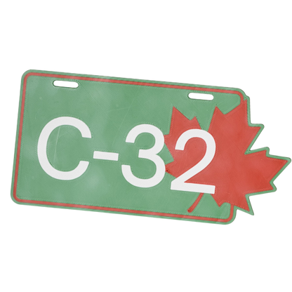 Pancarte tubulure - Modèle C-32 (3"x6") - Numérotation personnalisée