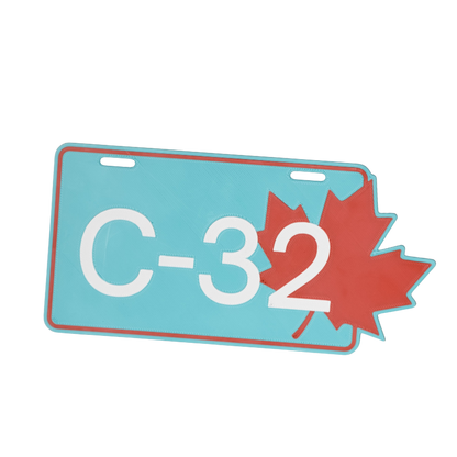 Pancarte tubulure - Modèle C-32 (3"x6") - Numérotation personnalisée