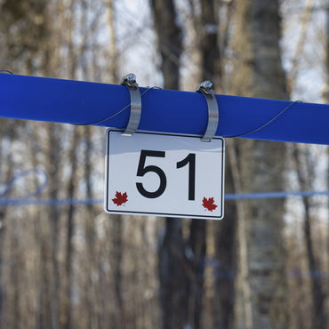 Pancarte tubulure - Modèle 51 (4"x6") - Numérotation standard