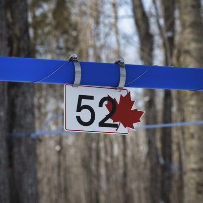 Pancarte tubulure - Modèle 52 (5"x8") - Numérotation standard