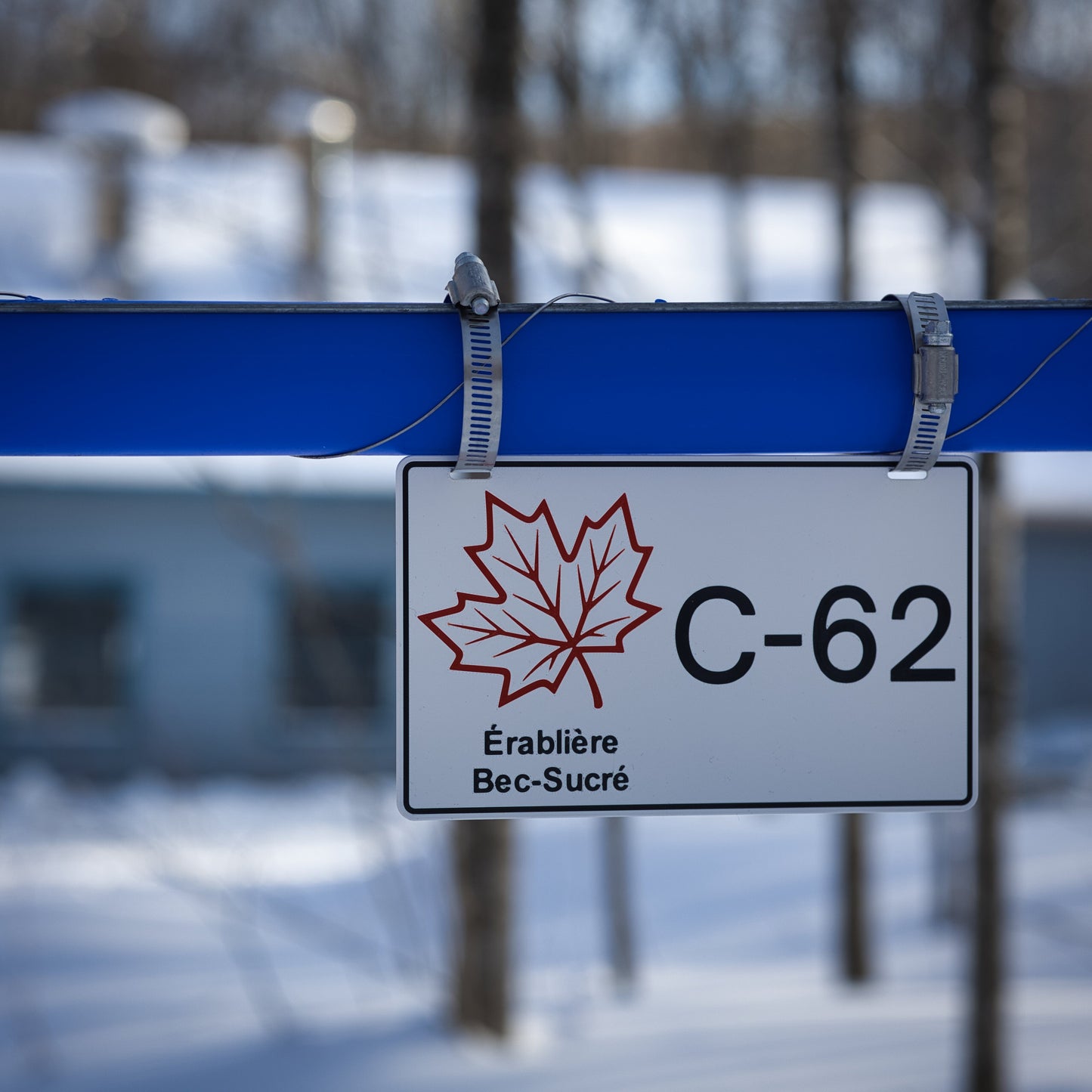 Pancarte tubulure - Modèle C-62 (5"x8") - Numérotation personnalisé