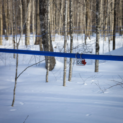 Pancarte tubulure - Modèle C-32 (3"x6") - Numérotation personnalisée