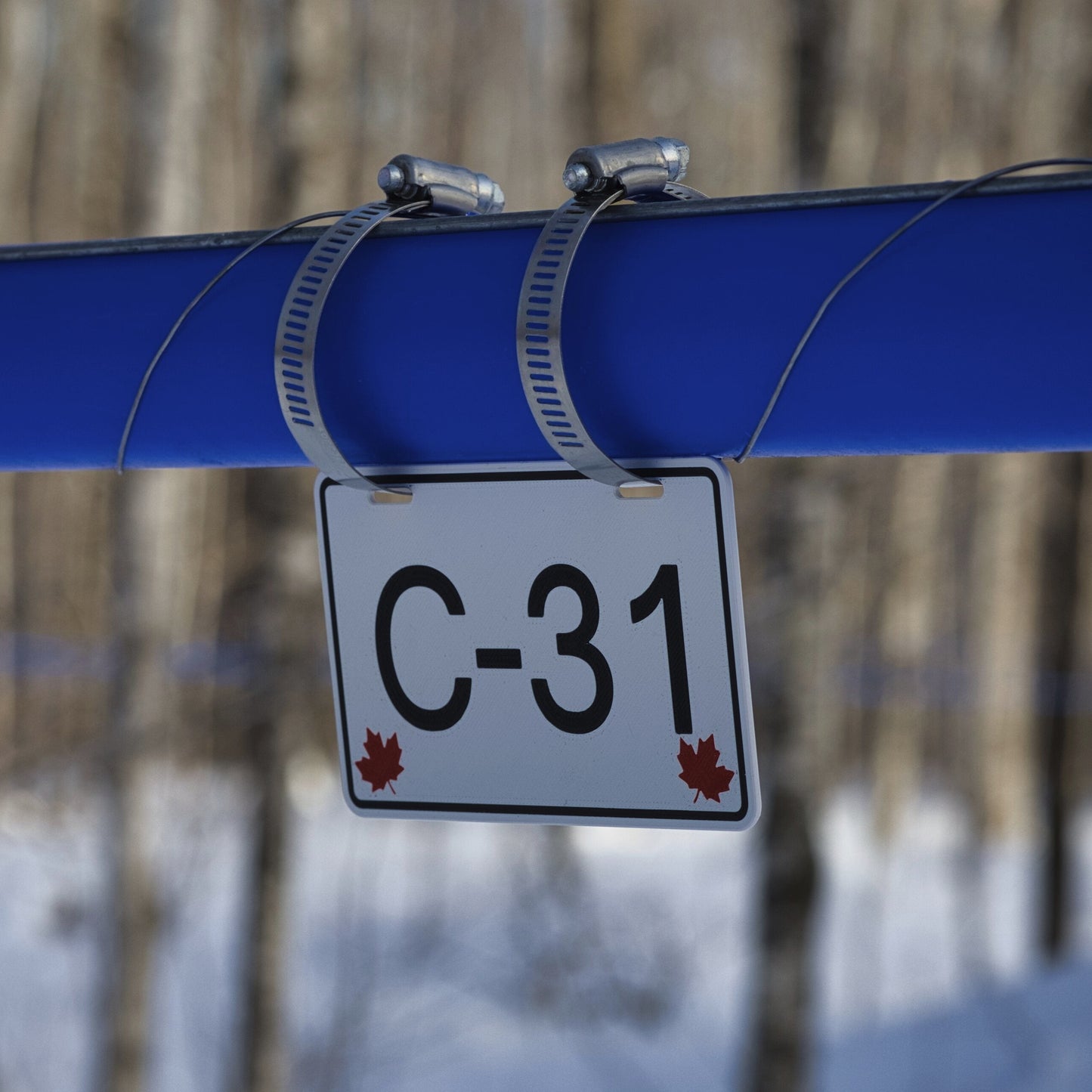 Pancarte tubulure - Modèle C-31 (3"x5") - Numérotation personnalisée