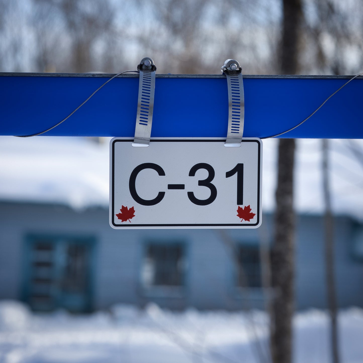 Pancarte tubulure - Modèle C-31 (3"x5") - Numérotation personnalisée