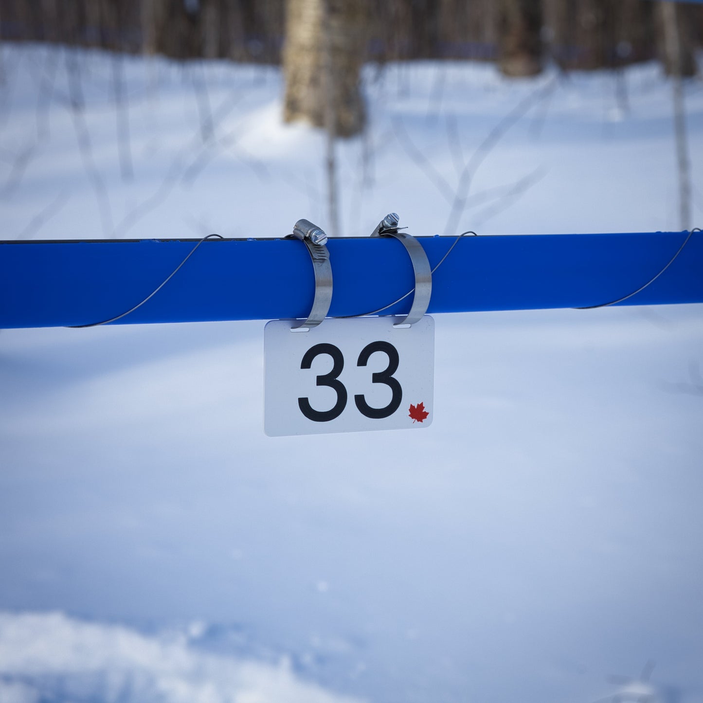 Pancarte tubulure - Modèle C-33 (3"x5") - Numérotation personnalisée