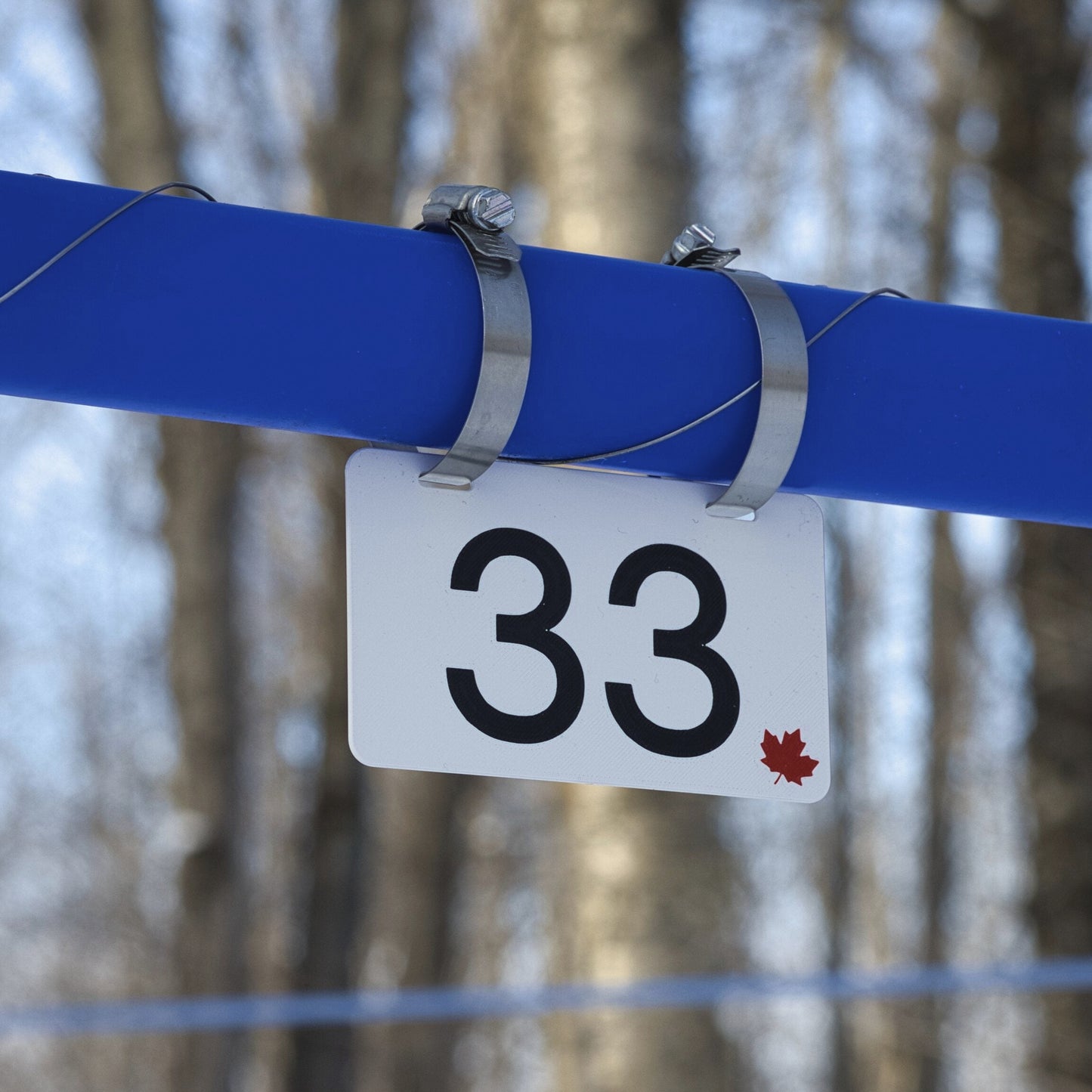 Pancarte tubulure - Modèle 33 (3"x5") - Numérotation standard