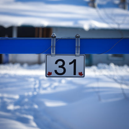 Pancarte tubulure - Modèle 31 (3"x5") - Numérotation standard