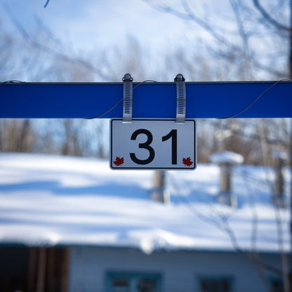 Pancarte tubulure - Modèle 31 (3"x5") - Numérotation standard