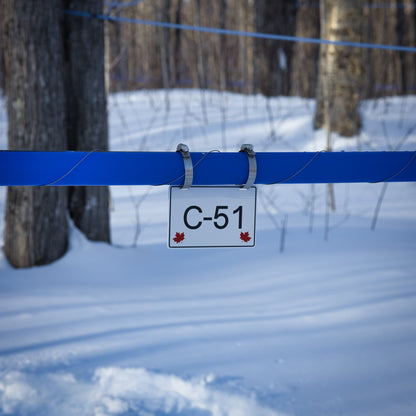 Pancarte tubulure - Modèle C-51 (4"x6") - Numérotation personnalisée