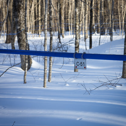 Pancarte tubulure - Modèle C-51 (4"x6") - Numérotation personnalisée