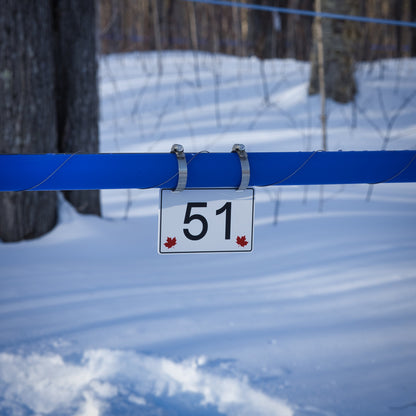 Pancarte tubulure - Modèle 51 (4"x6") - Numérotation standard