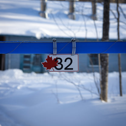 Pancarte tubulure - Modèle 32 (3"x 6") - Numérotation standard