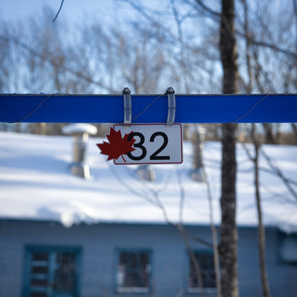 Pancarte tubulure - Modèle 32 (3"x 6") - Numérotation standard