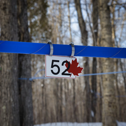 Pancarte tubulure - Modèle 52 (5"x8") - Numérotation standard