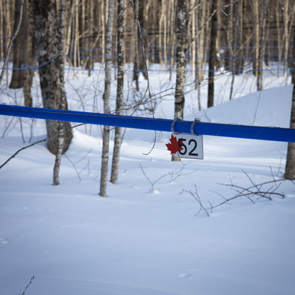 Pancarte tubulure - Modèle 52 (5"x8") - Numérotation standard