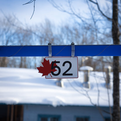 Pancarte tubulure - Modèle 52 (5"x8") - Numérotation standard