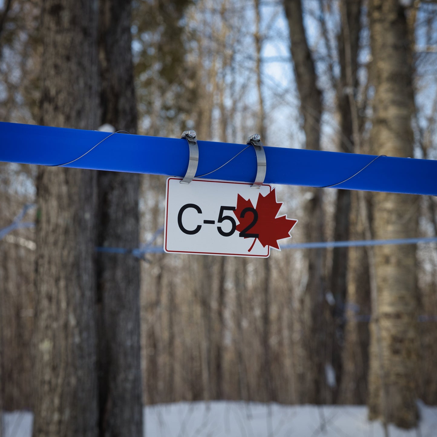 Pancarte tubulure - Modèle C-52 (4"x8") - Numérotation personnalisée