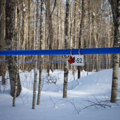 Pancarte tubulure - Modèle C-52 (4"x8") - Numérotation personnalisée