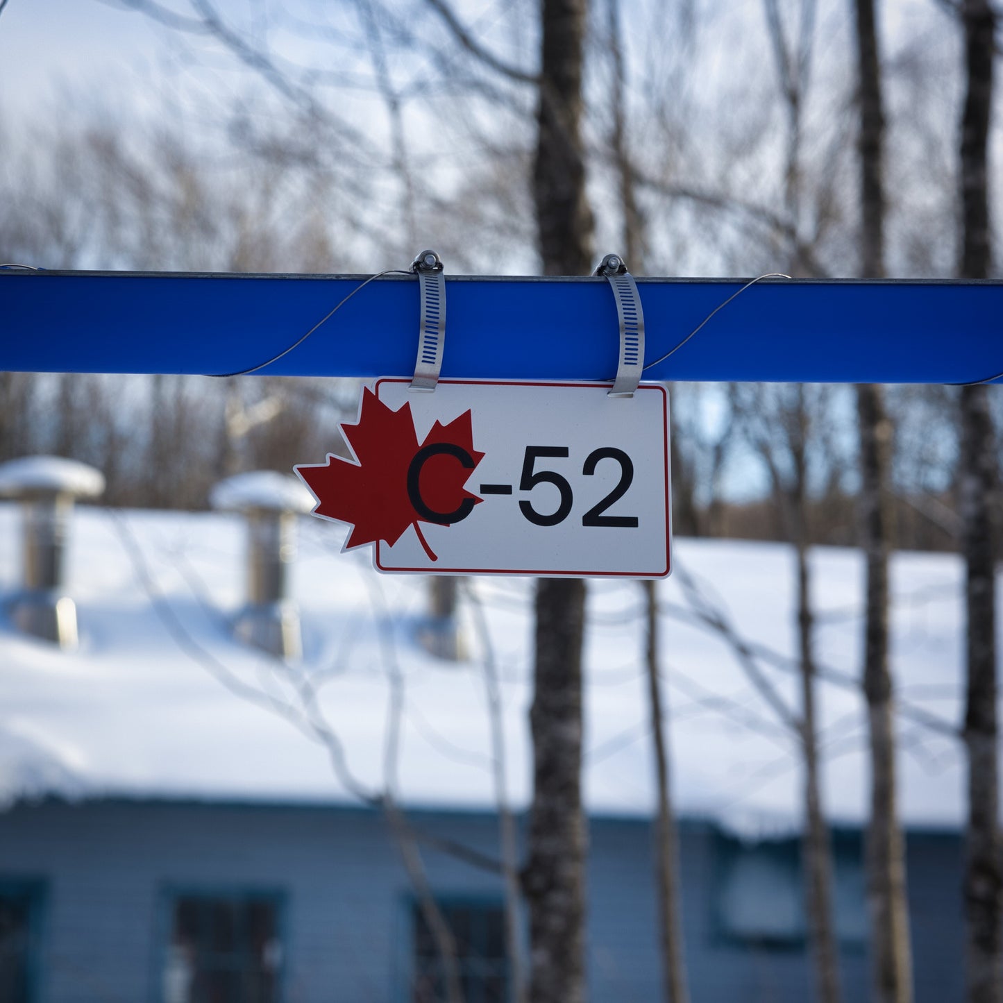 Pancarte tubulure - Modèle C-52 (4"x8") - Numérotation personnalisée
